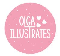Olga Illustrates: värikäs ja söpö taide
